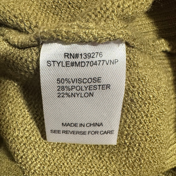 Womens XXL My Danielle Olive Green Cardigan Sweater Pearl embellishments pockets - Picture 7 of 8